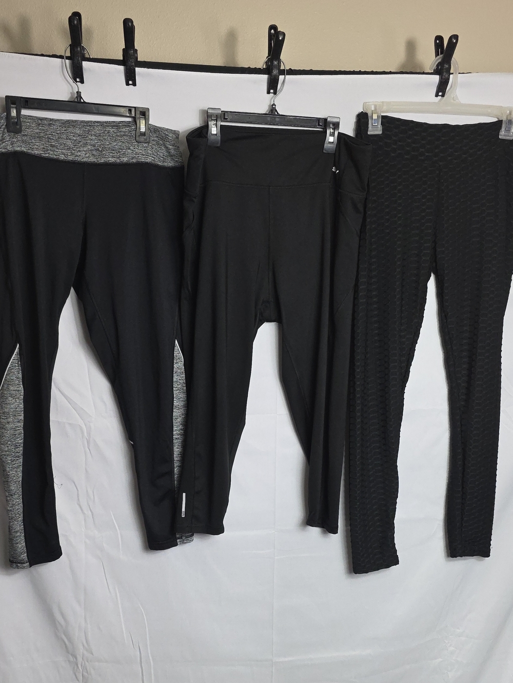 3 Pairs Women’s Black Active Leggings Size XL Puma, Rue Rock, & Tek Gear